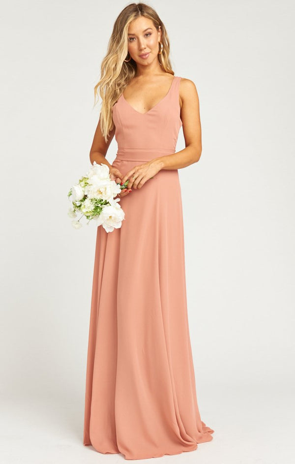 Jenn Maxi Dress ~ Rustic Mauve Crisp ...